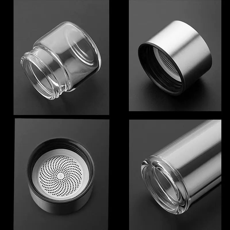 Glass Water Portable Bottle