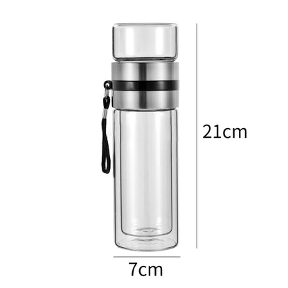 Glass Water Portable Bottle
