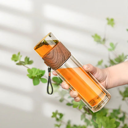 Glass Water Portable Bottle
